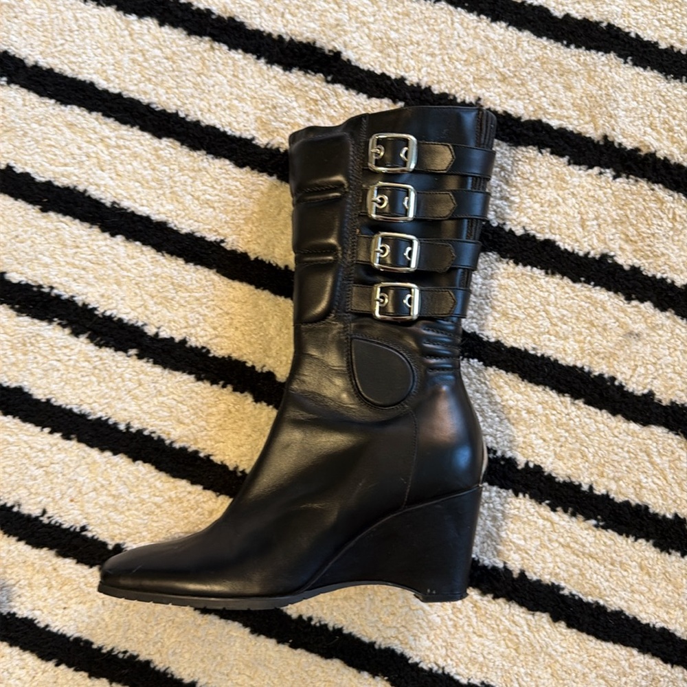 Icon Black Moto Boot